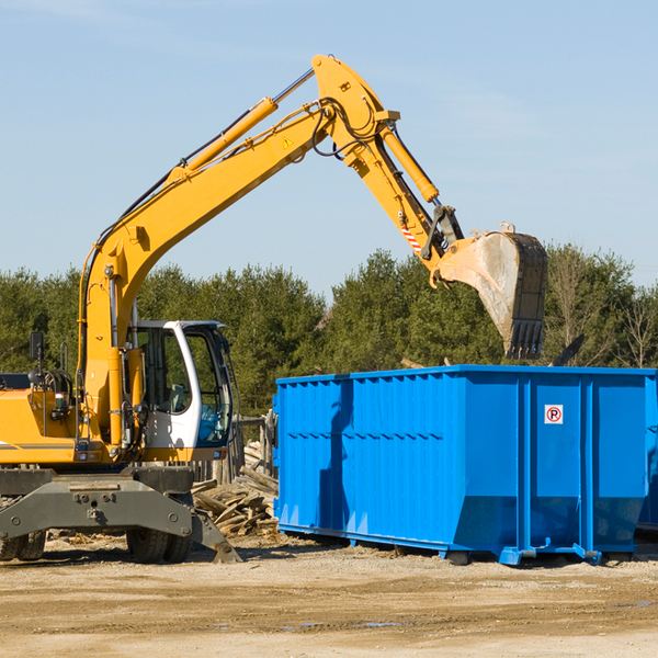 are there any restrictions on where a residential dumpster can be placed in Rancho Viejo